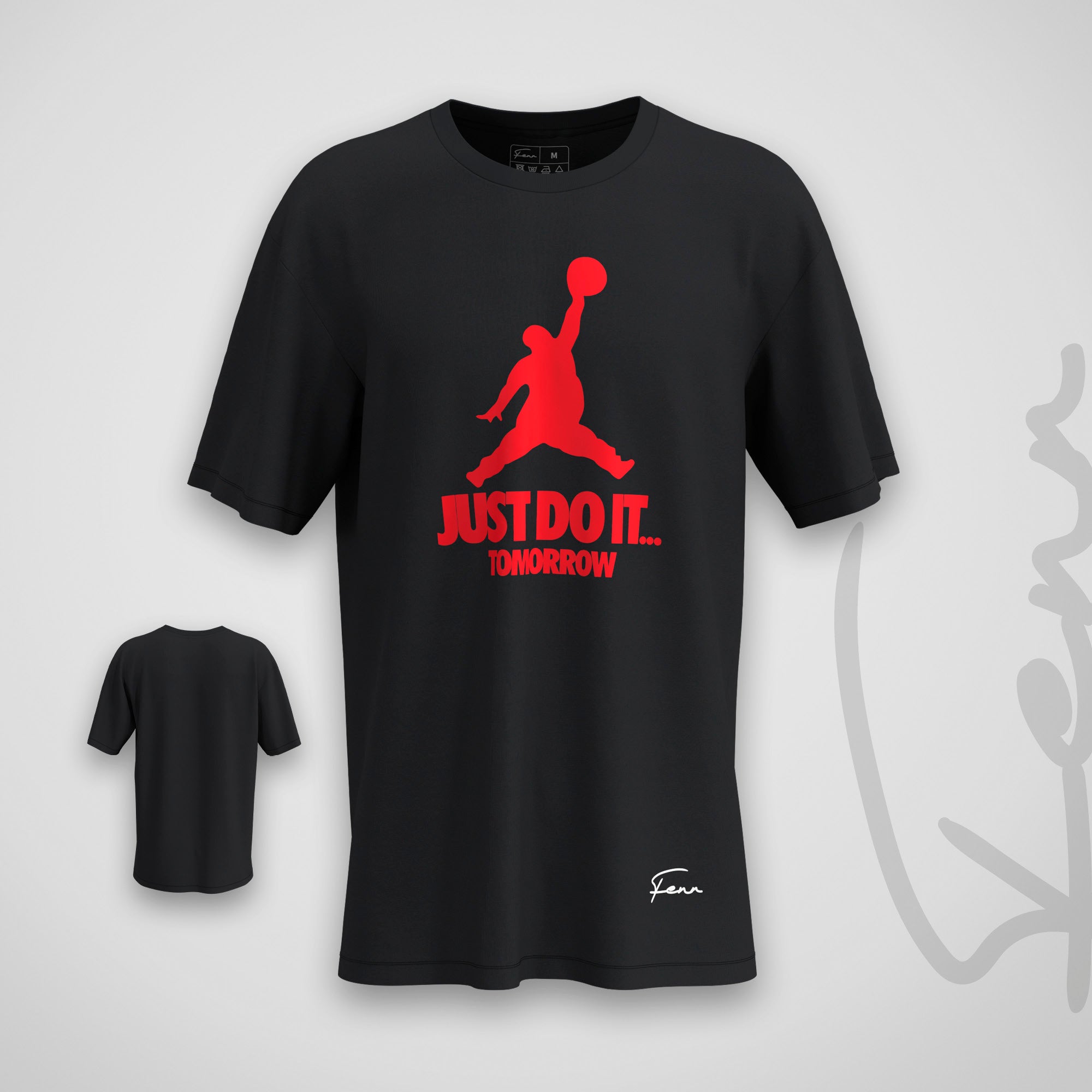 T-shirt Fenr unisexe coton bio - Just do it Tomorrow