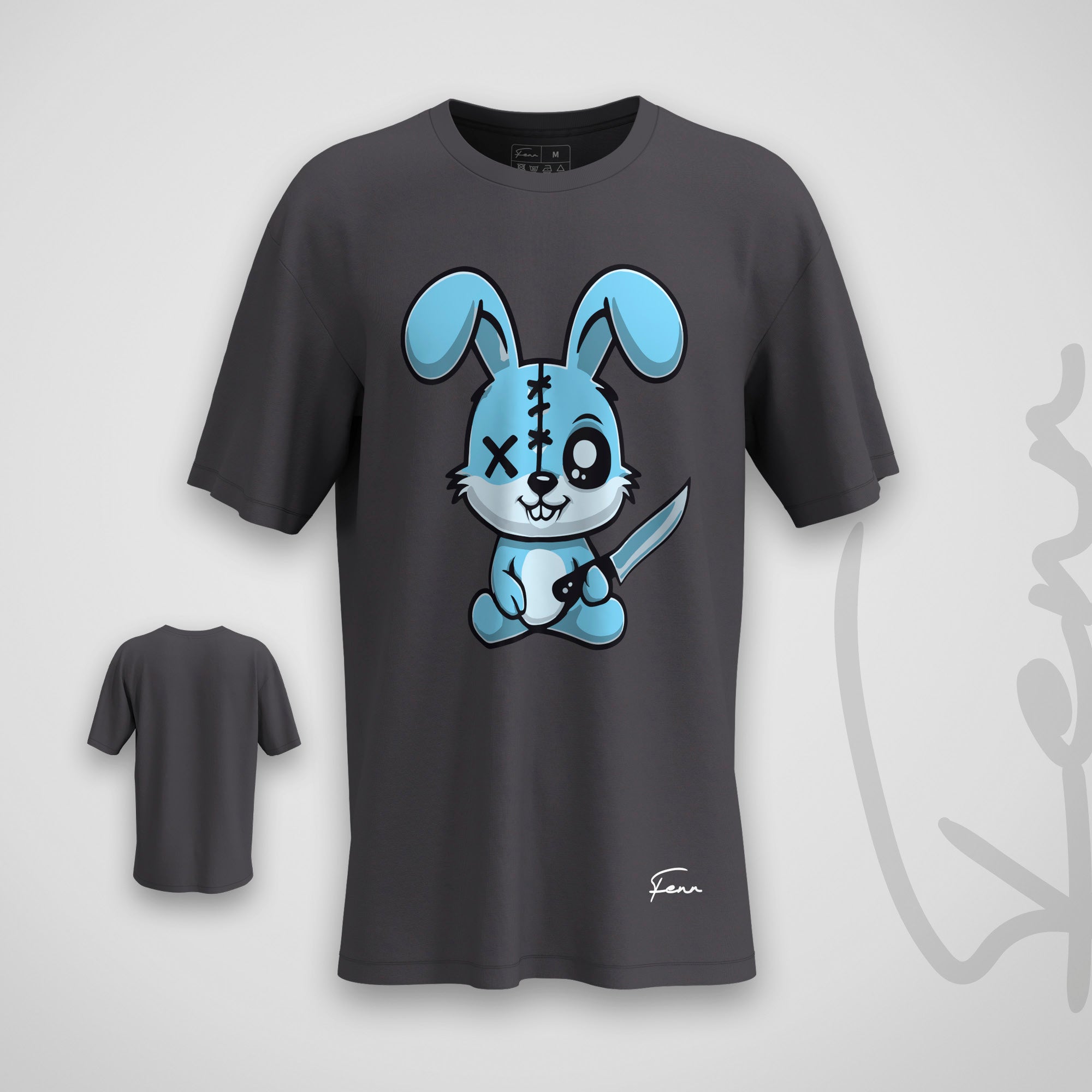 T-shirt Fenr unisexe coton bio - Lapin Bleu