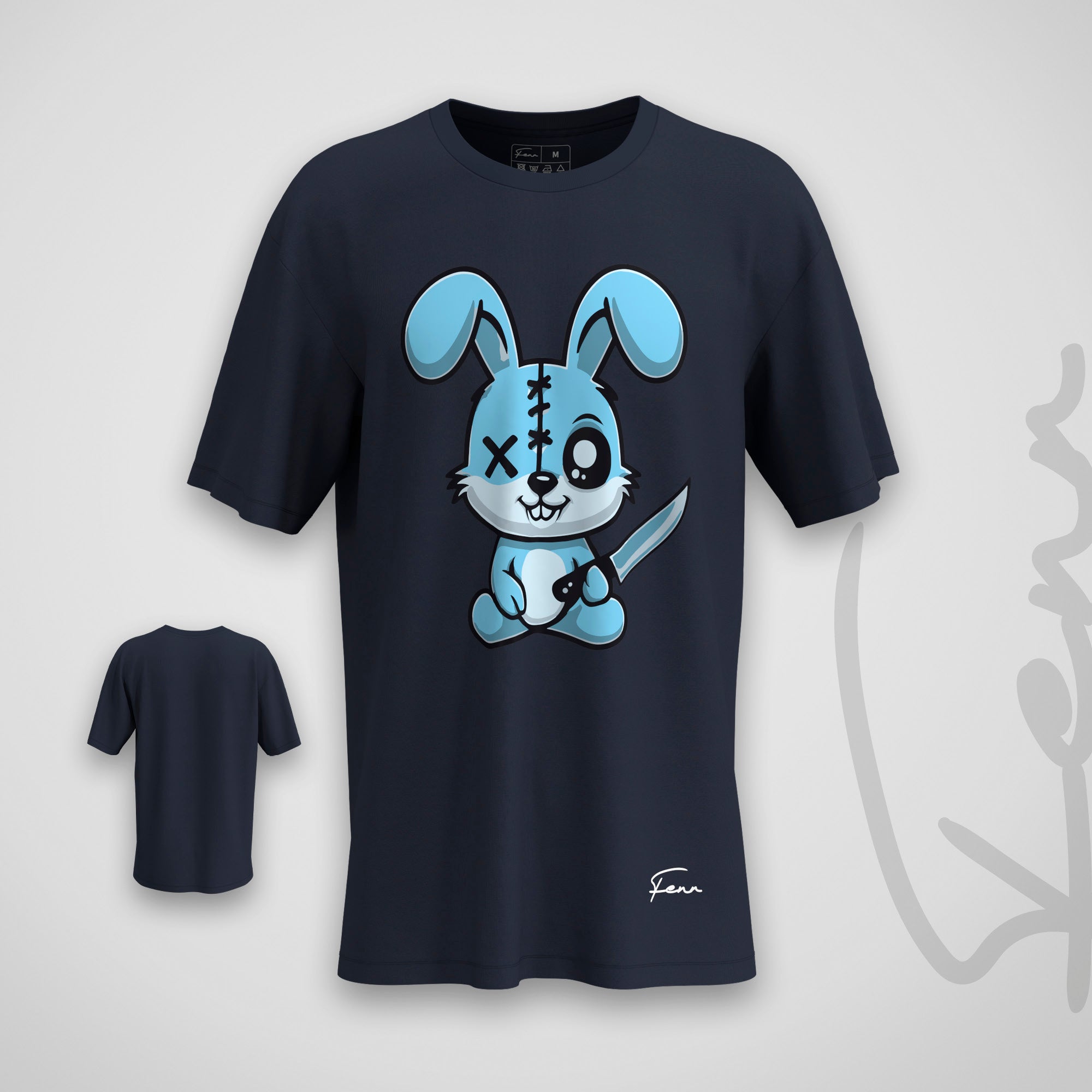 T-shirt Fenr unisexe coton bio - Lapin Bleu
