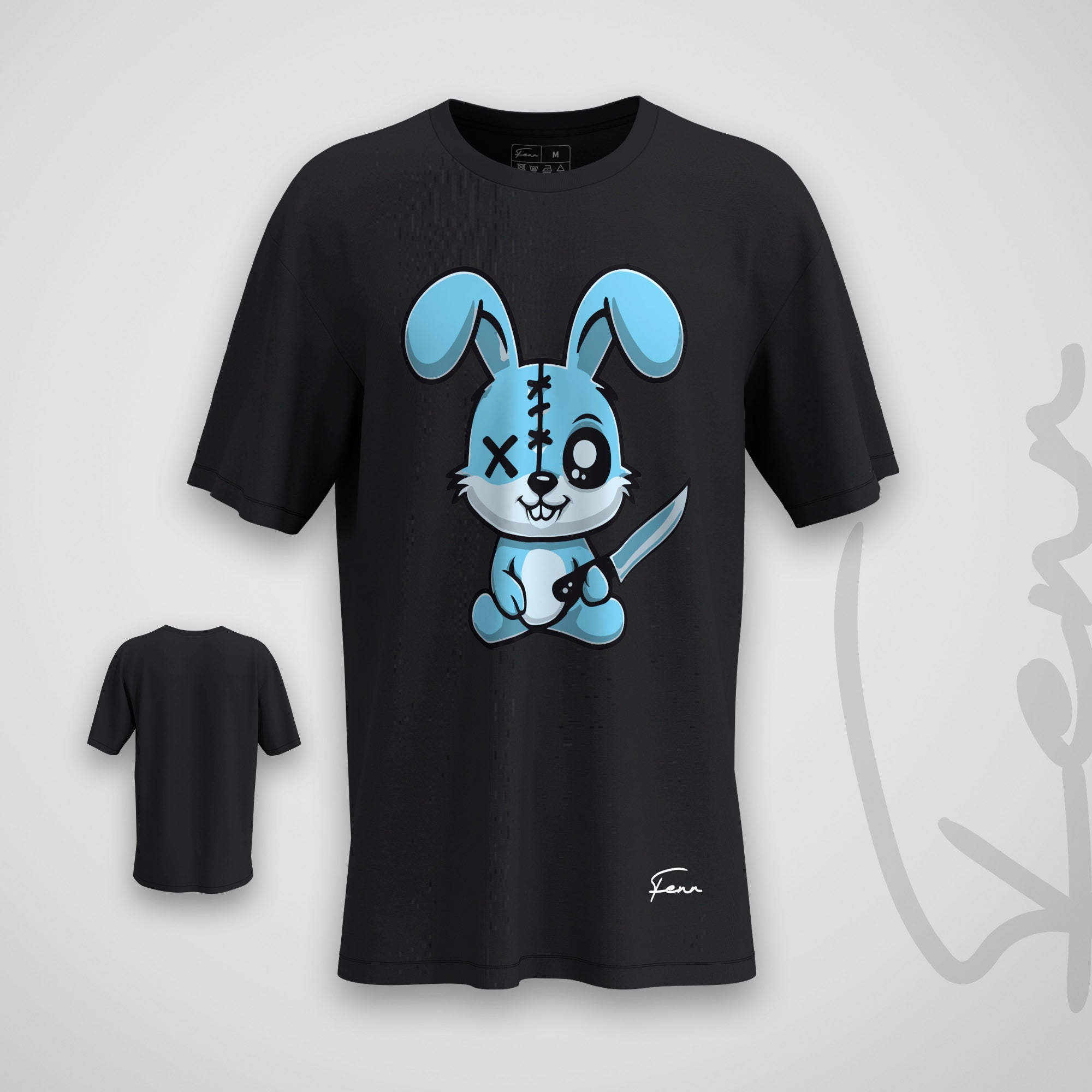 T-shirt Fenr unisexe coton bio - Lapin Bleu