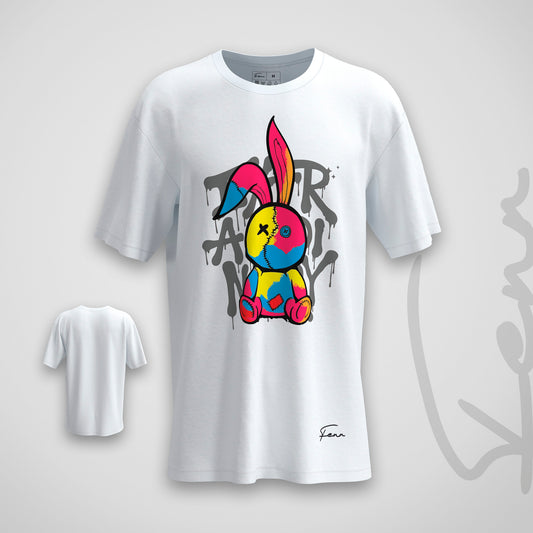 T-shirt Fenr unisexe coton bio - Lapin Multicolor