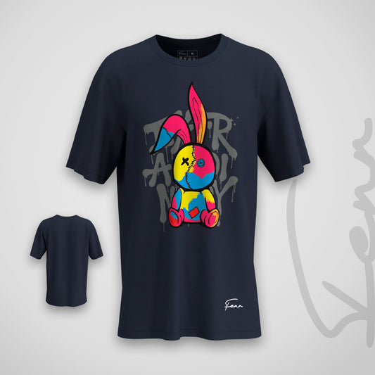 T-shirt Fenr unisexe coton bio - Lapin Multicolor
