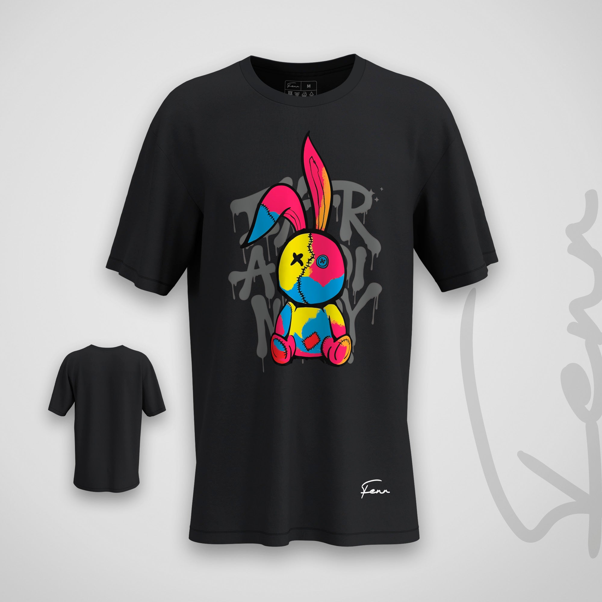 T-shirt Fenr unisexe coton bio - Lapin Multicolor