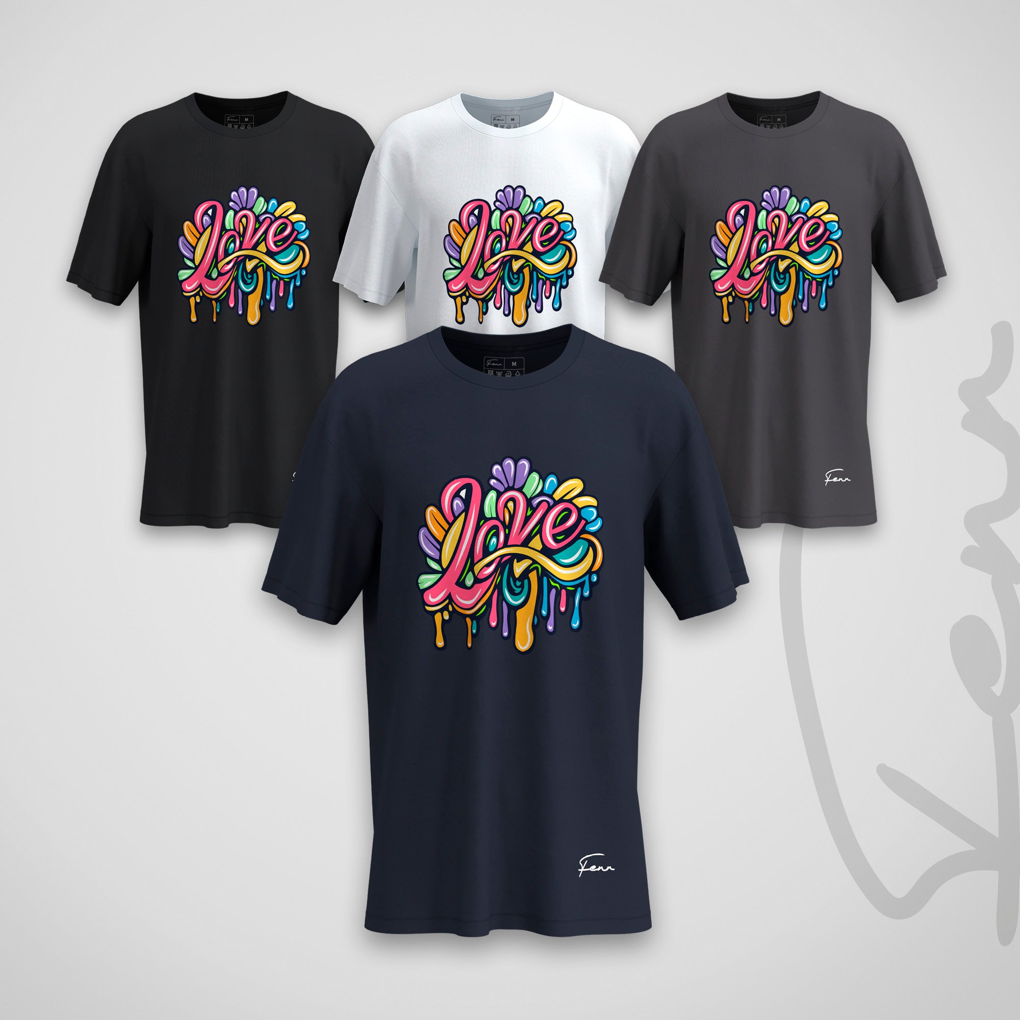 T-shirt Fenr unisexe coton bio - Love