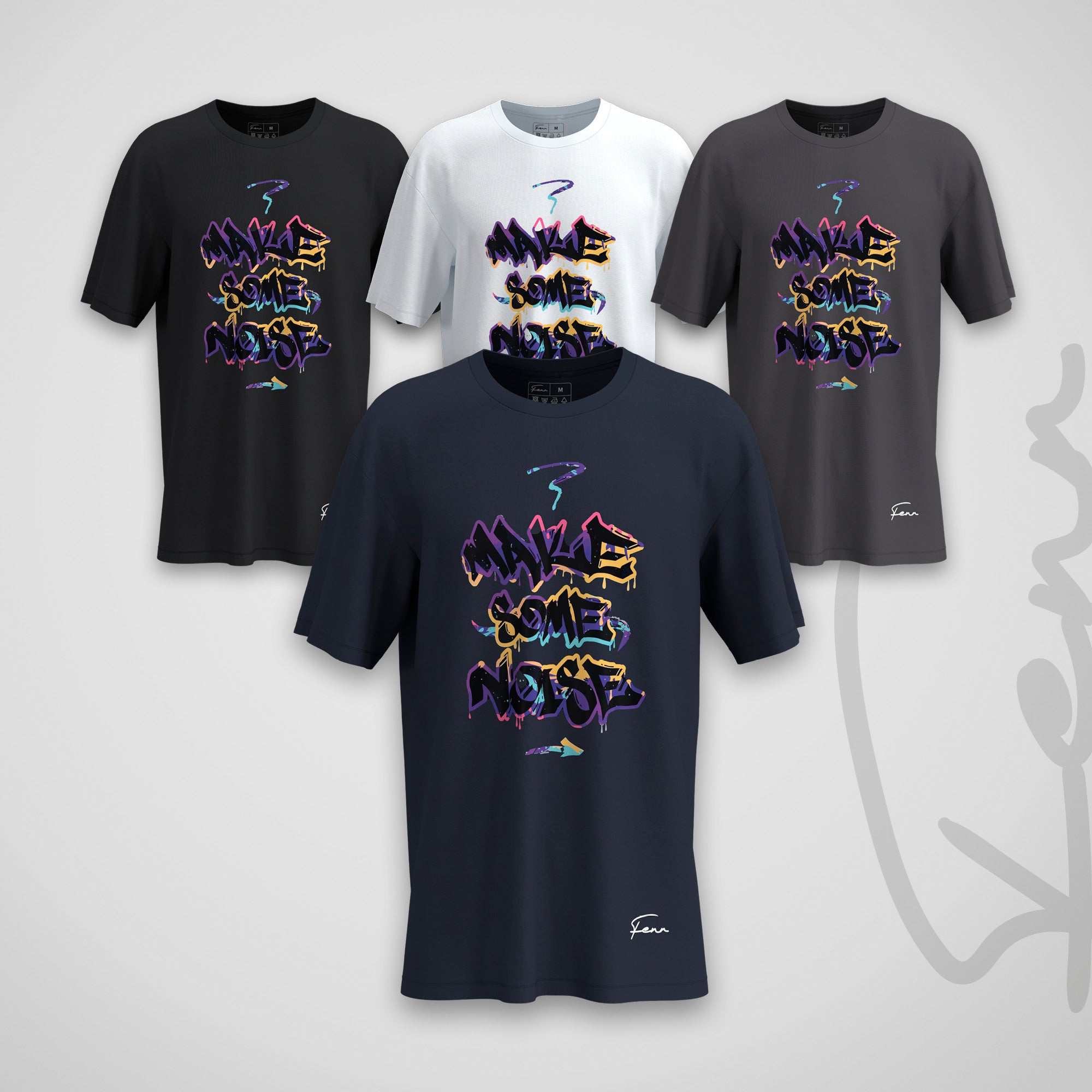 T-shirt Fenr unisexe coton bio - Make some noise