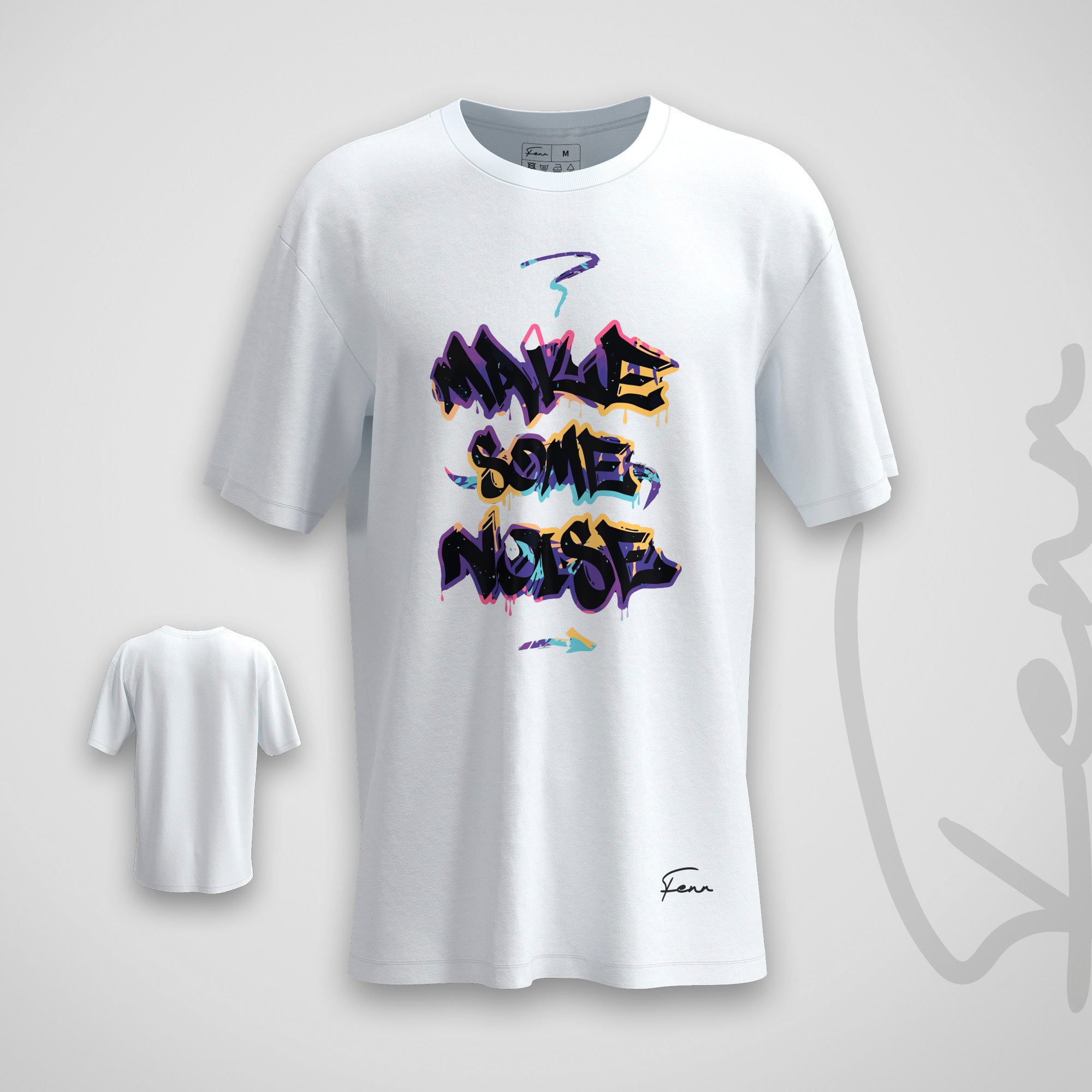 T-shirt Fenr unisexe coton bio - Make some noise