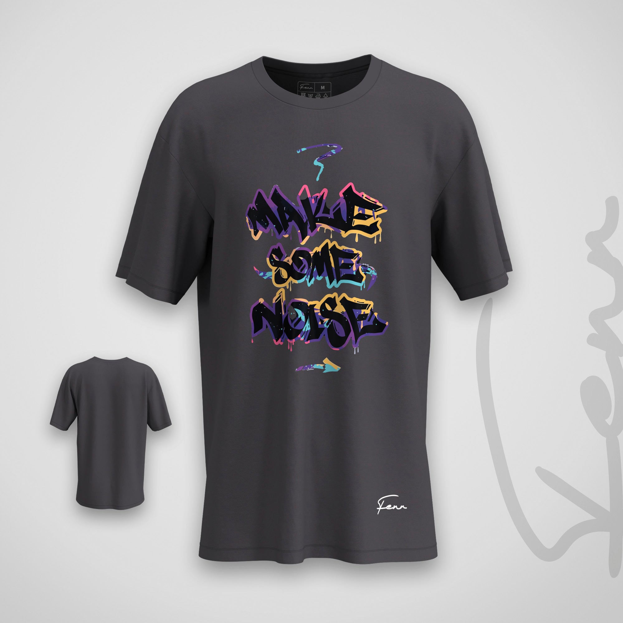 T-shirt Fenr unisexe coton bio - Make some noise