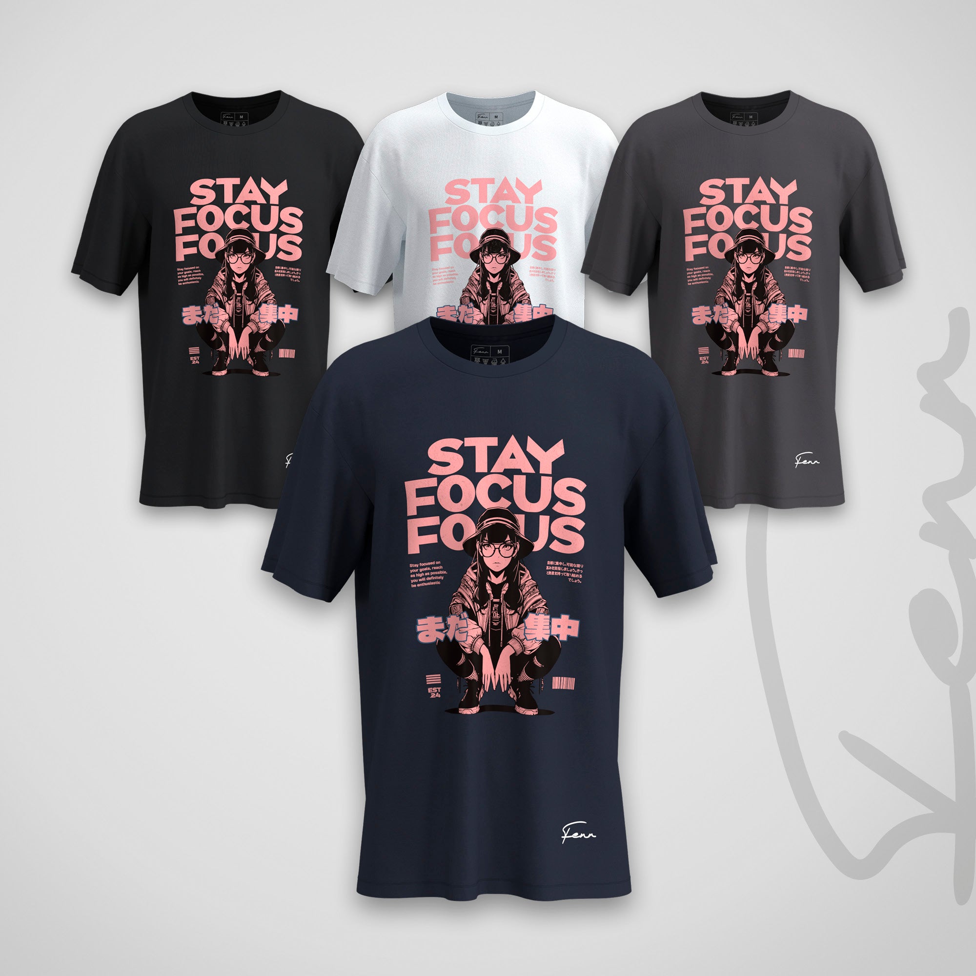 T-shirt Fenr unisexe coton bio - Stay Focus