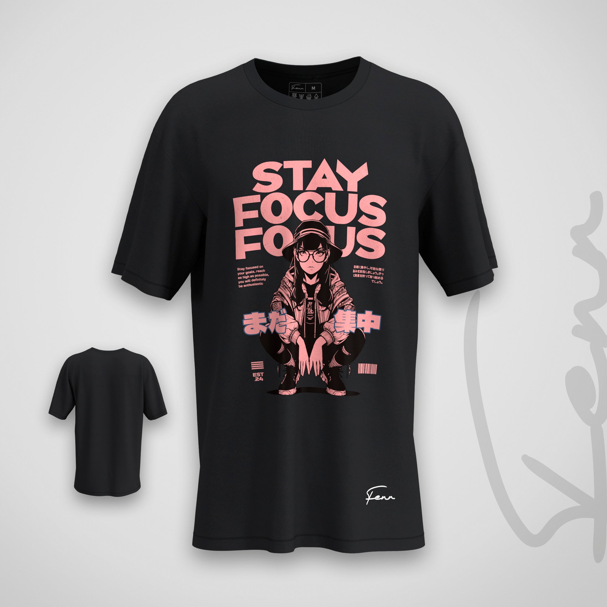 T-shirt Fenr unisexe coton bio - Stay Focus