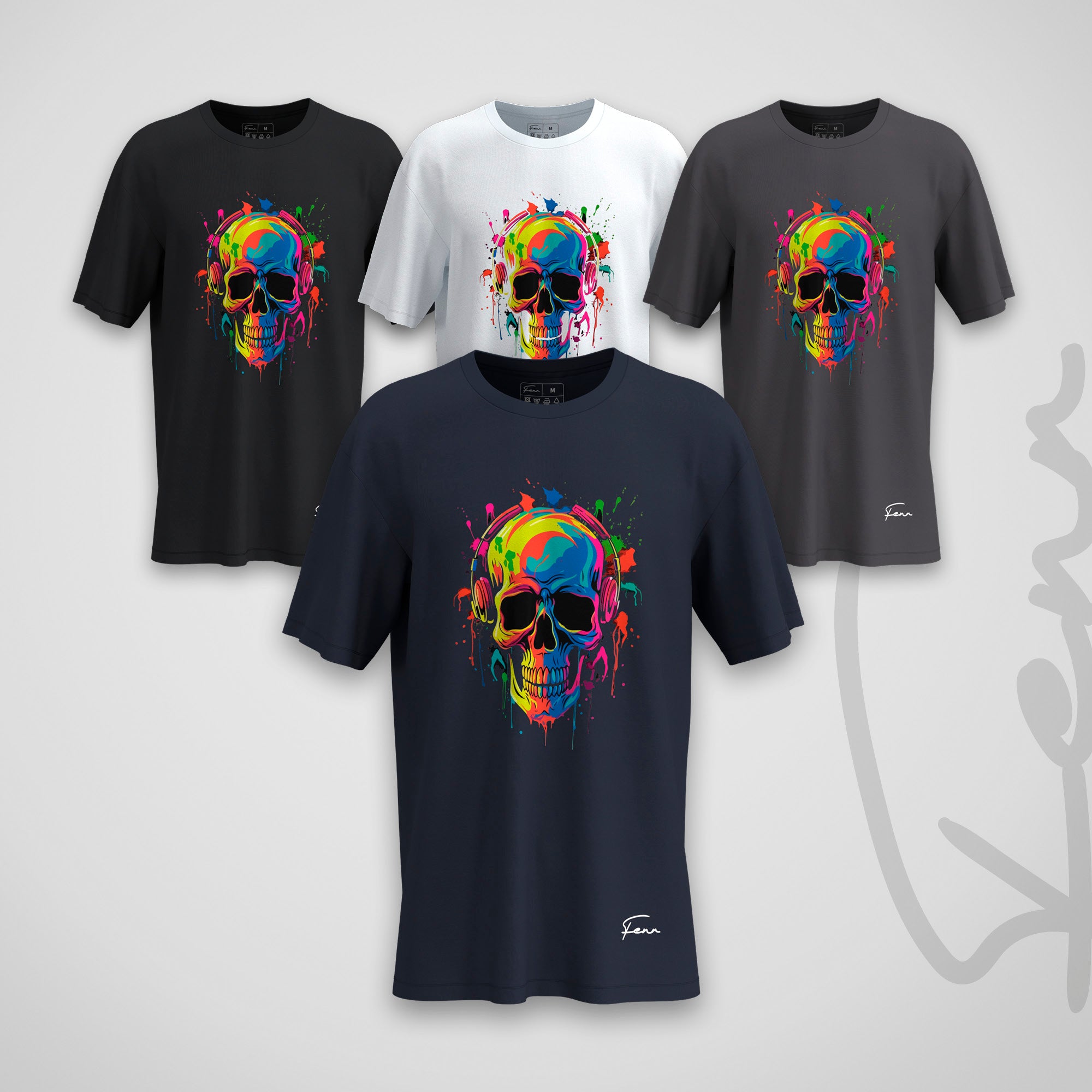 T-shirt Fenr unisexe coton bio - Tête de mort