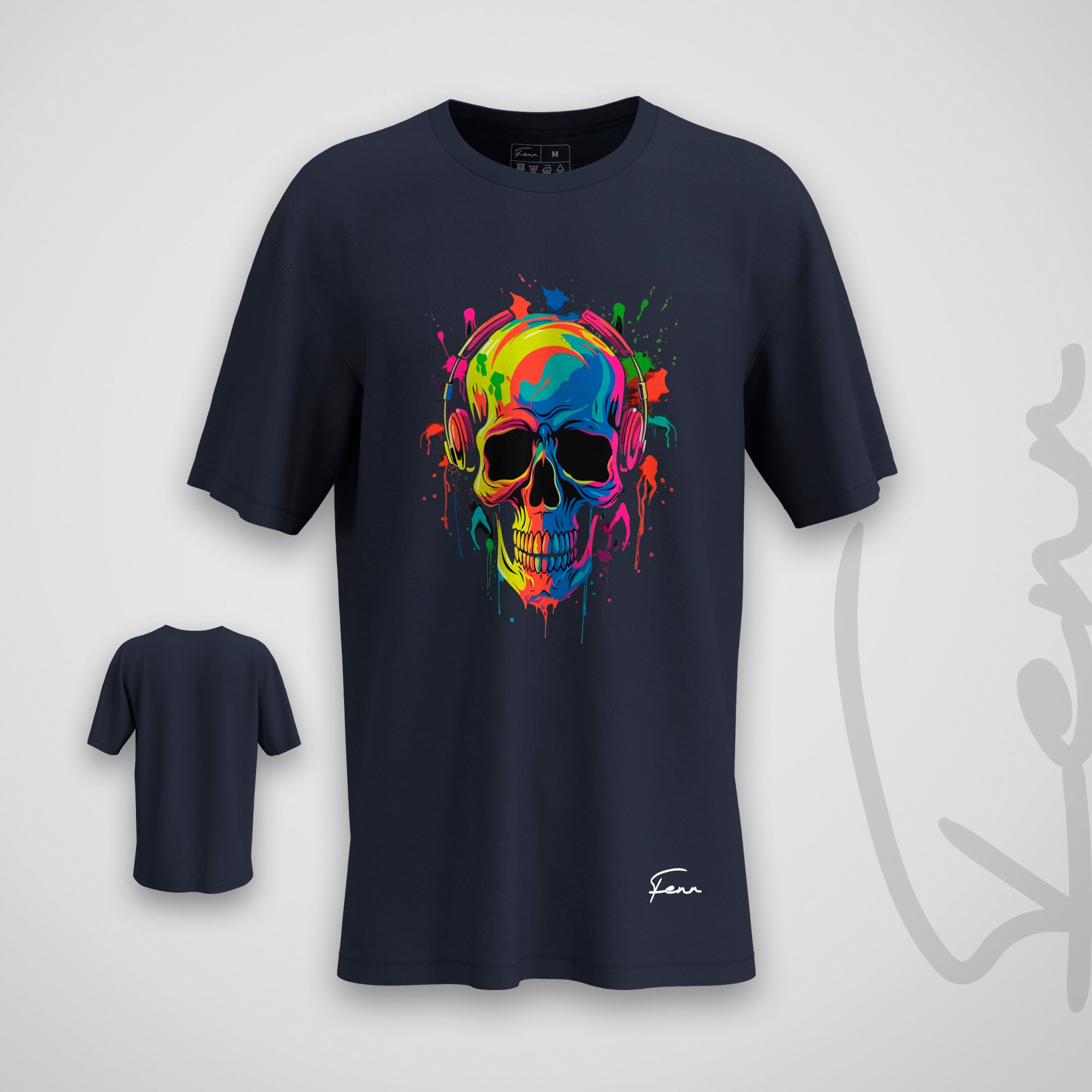 T-shirt Fenr unisexe coton bio - Tête de mort